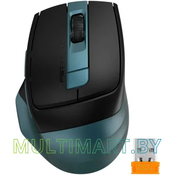 Мышь A4Tech Fstyler FB35CS (черный/темно-зеленый) картинка 2